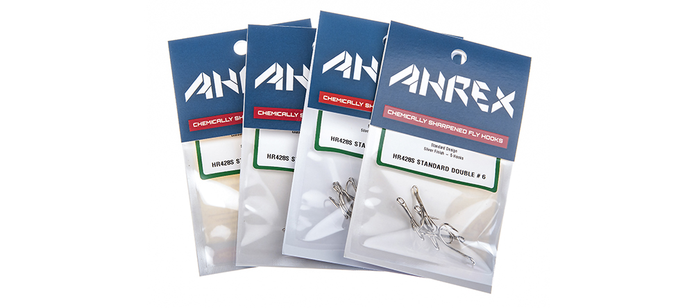Ahrex Hr428S Silver Double #4 Fly Tying Hooks Silver Short Shanked Double